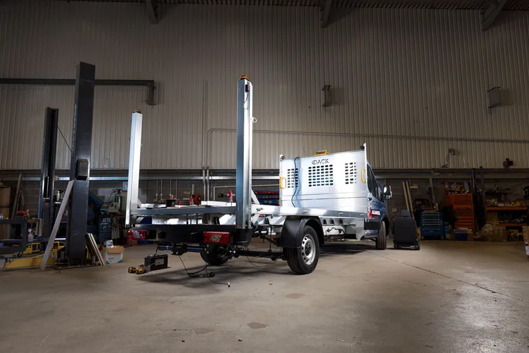 Aluminium dropside body under construction in the Dack workshop